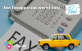 Een faxapparaat werkt ook!
